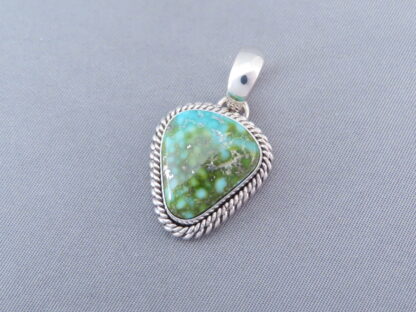 Tiny Turquoise Slider Pendant by Artie Yellowhorse