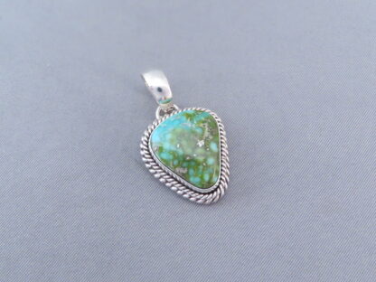 Tiny Turquoise Slider Pendant by Artie Yellowhorse