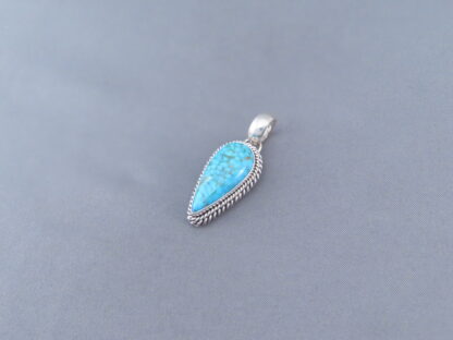 Turquoise Pendant by Artie Yellowhorse (Kingman Turquoise)