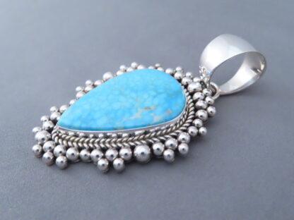 Artie Yellowhorse Kingman Turquoise Pendant