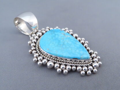 Artie Yellowhorse Kingman Turquoise Pendant