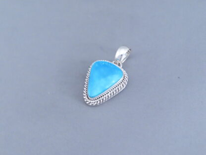 Smaller Turquoise Pendant by Artie Yellowhorse (Kingman)