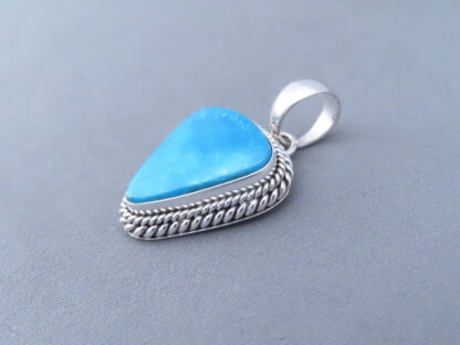 Smaller Turquoise Pendant by Artie Yellowhorse (Kingman)