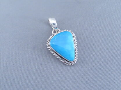 Smaller Turquoise Pendant by Artie Yellowhorse (Kingman)