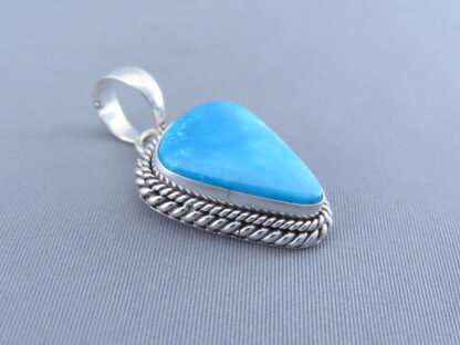 Smaller Turquoise Pendant by Artie Yellowhorse (Kingman)