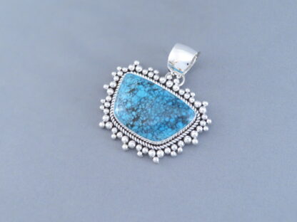 Artie Yellowhorse Ithaca Peak Turquoise Pendant