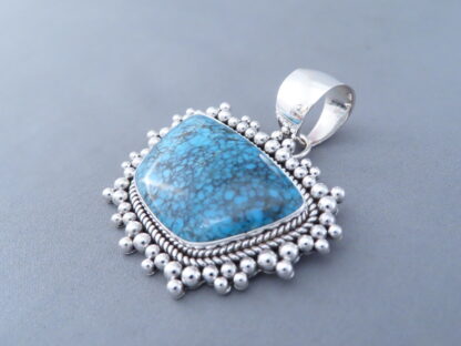 Artie Yellowhorse Ithaca Peak Turquoise Pendant