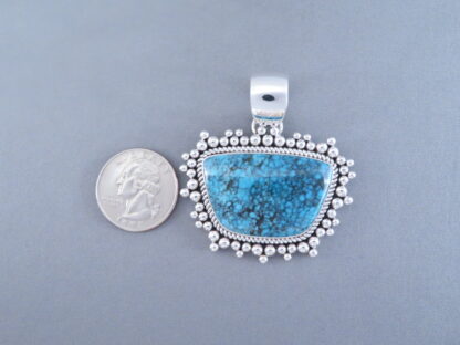 Artie Yellowhorse Ithaca Peak Turquoise Pendant