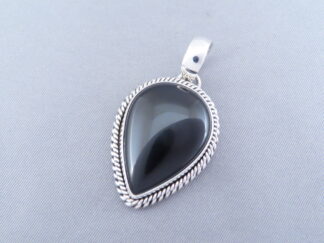 Black Onyx Pendant by Artie Yellowhorse