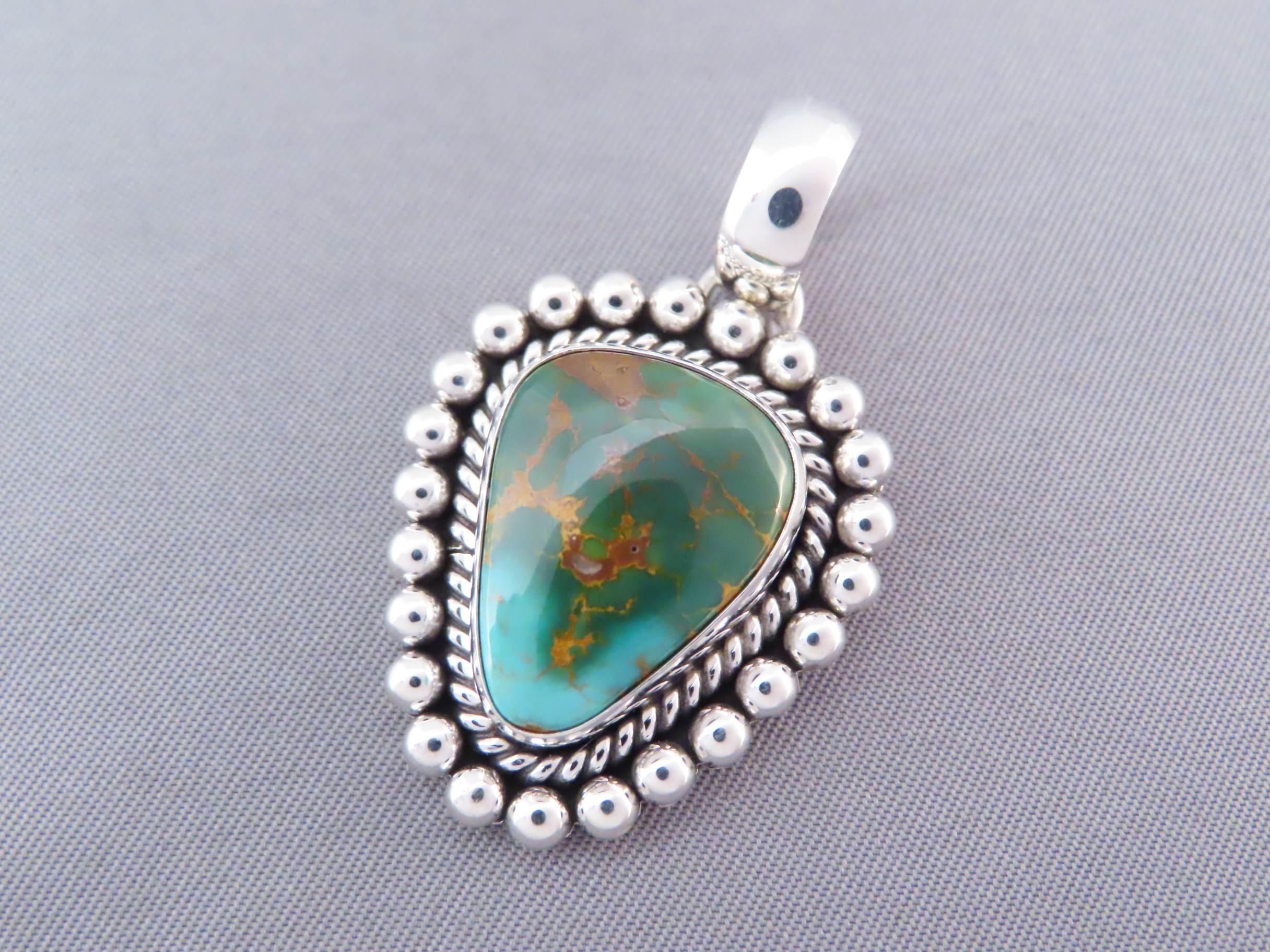 Artie Yellowhorse Royston Turquoise Pendant (smaller)