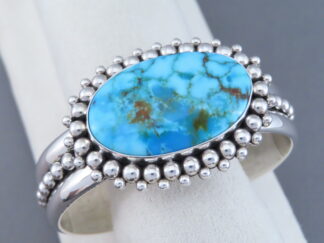 Kingman Turquoise Cuff Bracelet by Artie Yellowhorse