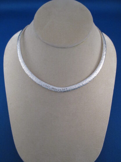 Artie Yellowhorse Hammered Sterling Silver Collar Necklace