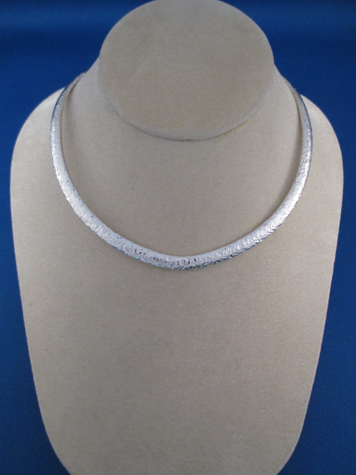 Artie Yellowhorse Hammered Sterling Silver Collar Necklace