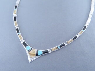 Multi-Stone with Turquoise Inlay Necklace