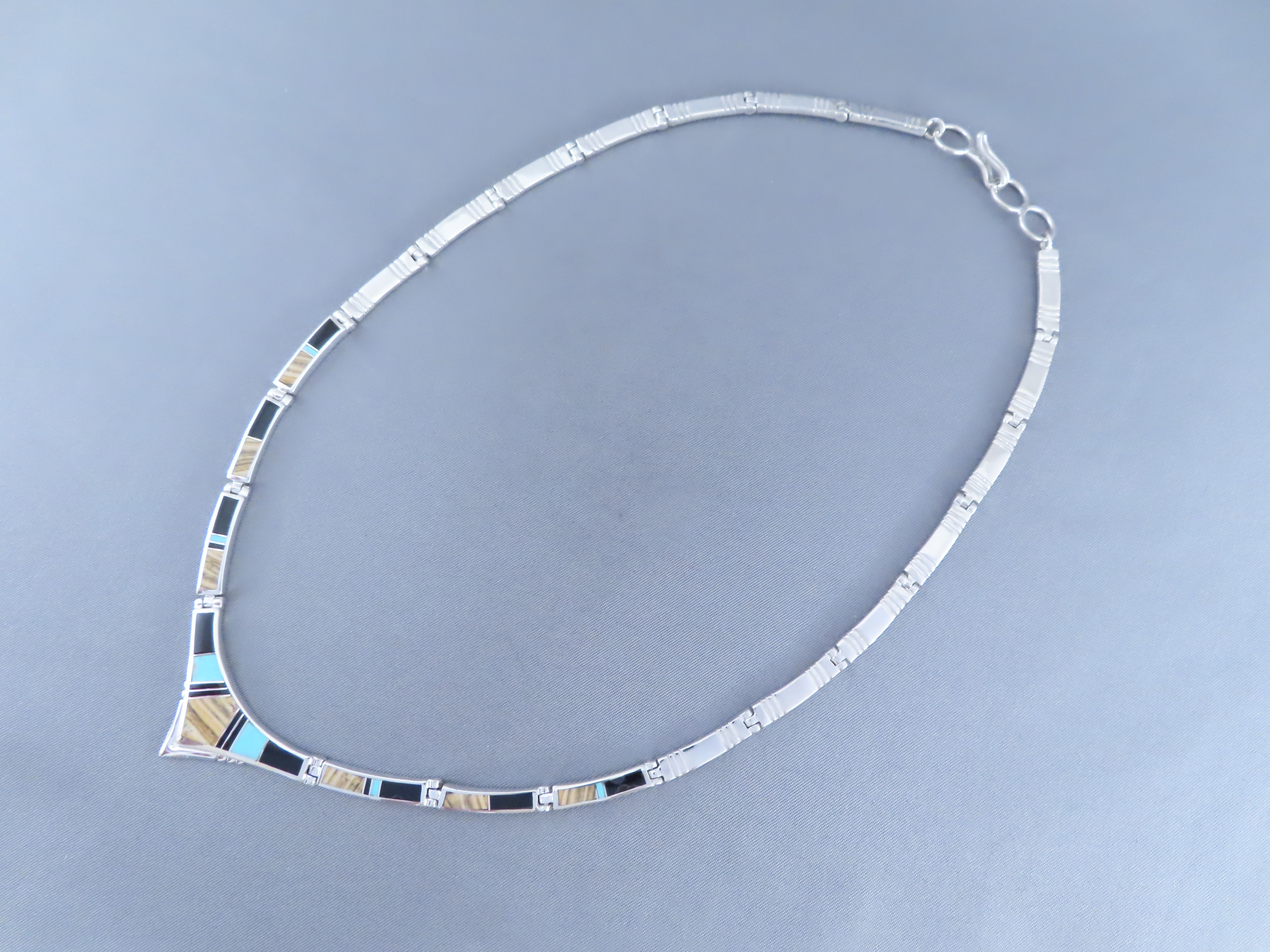 Multi-Stone with Turquoise Inlay Necklace