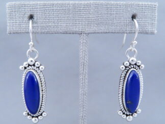 Artie Yellowhorse Lapis & Sterling Silver Earrings