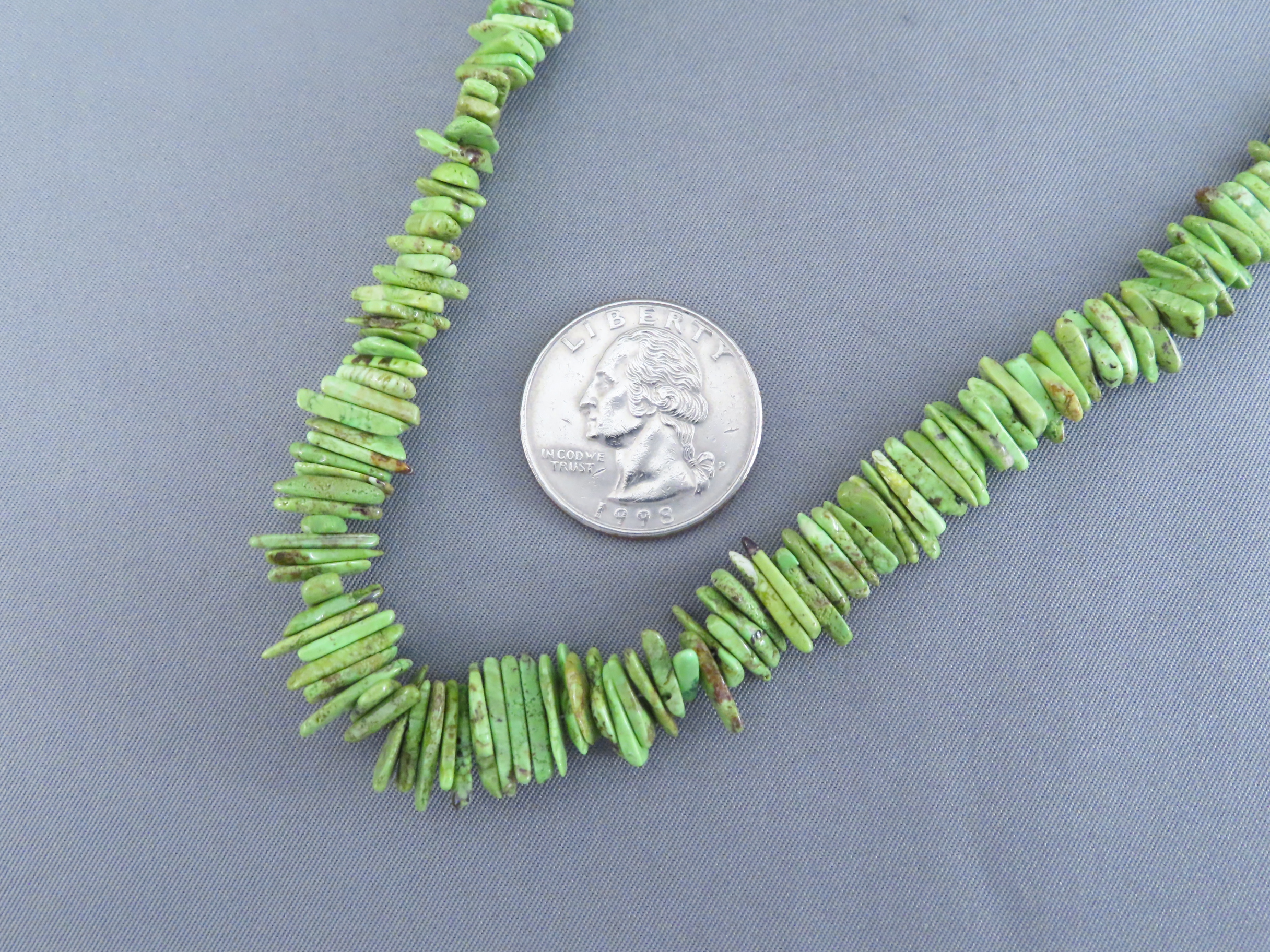 Gaspeite Necklace by Artie Yellowhorse