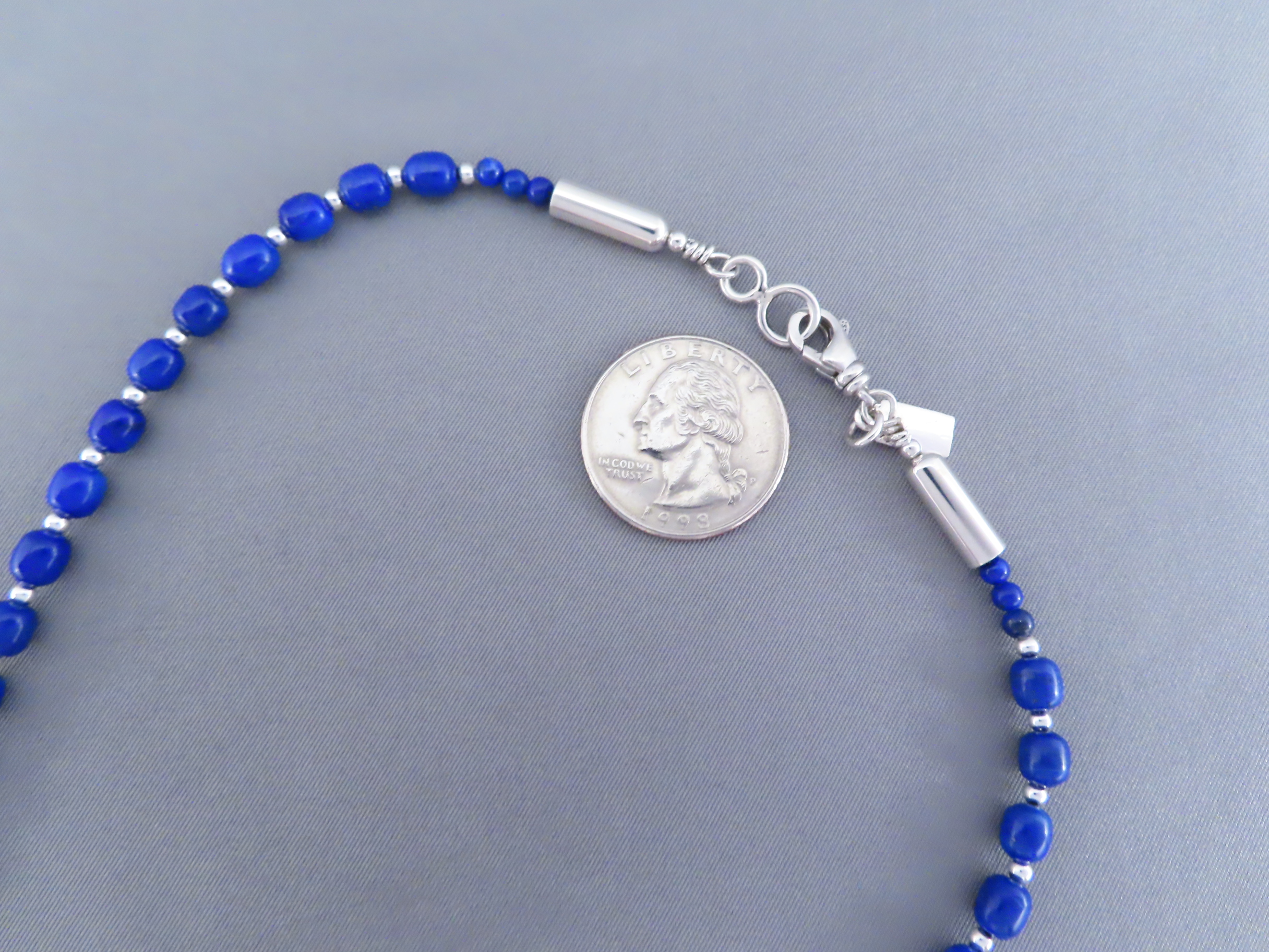 Lapis Necklace by Desiree Yellowhorse (Dainty Single-Strand)