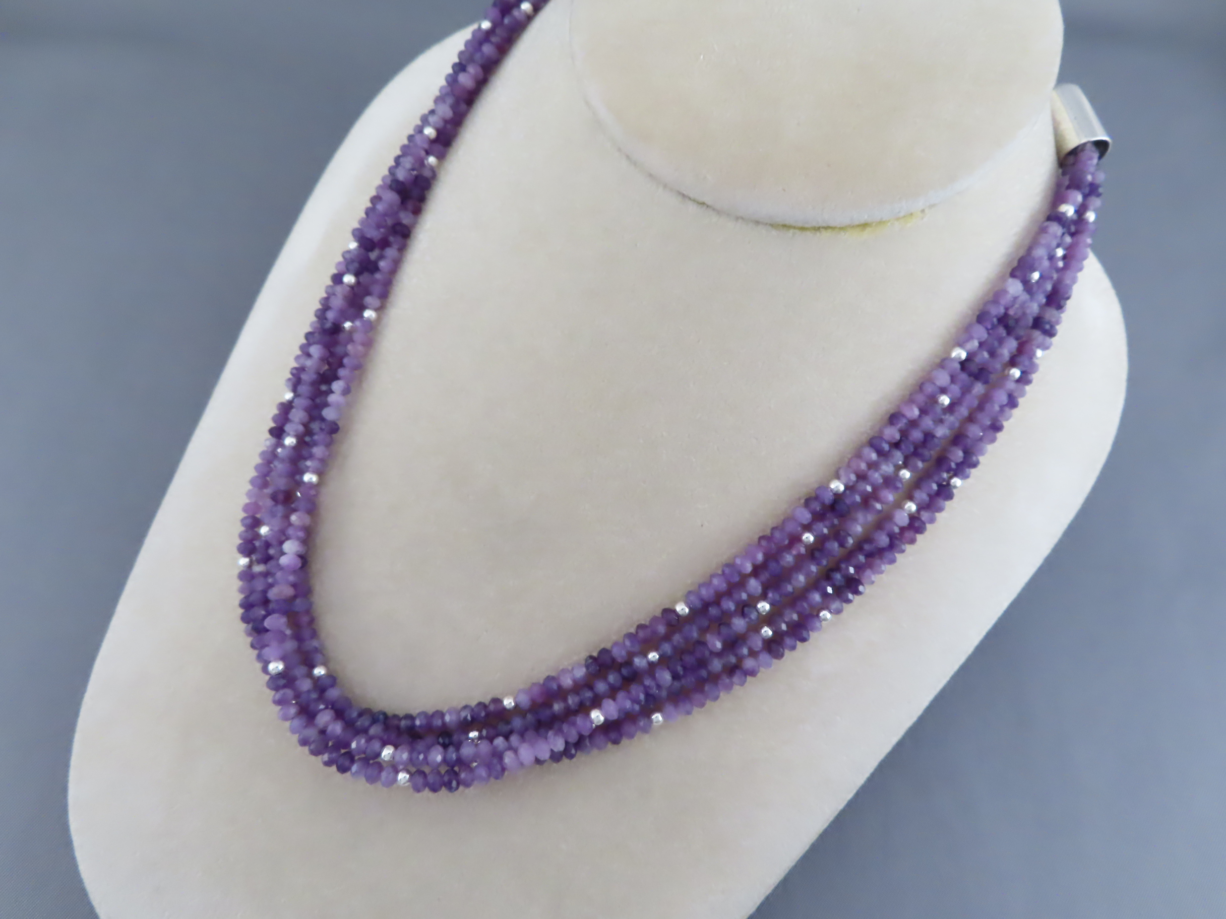 Lapidolite Necklace by Desiree Yellowhorse
