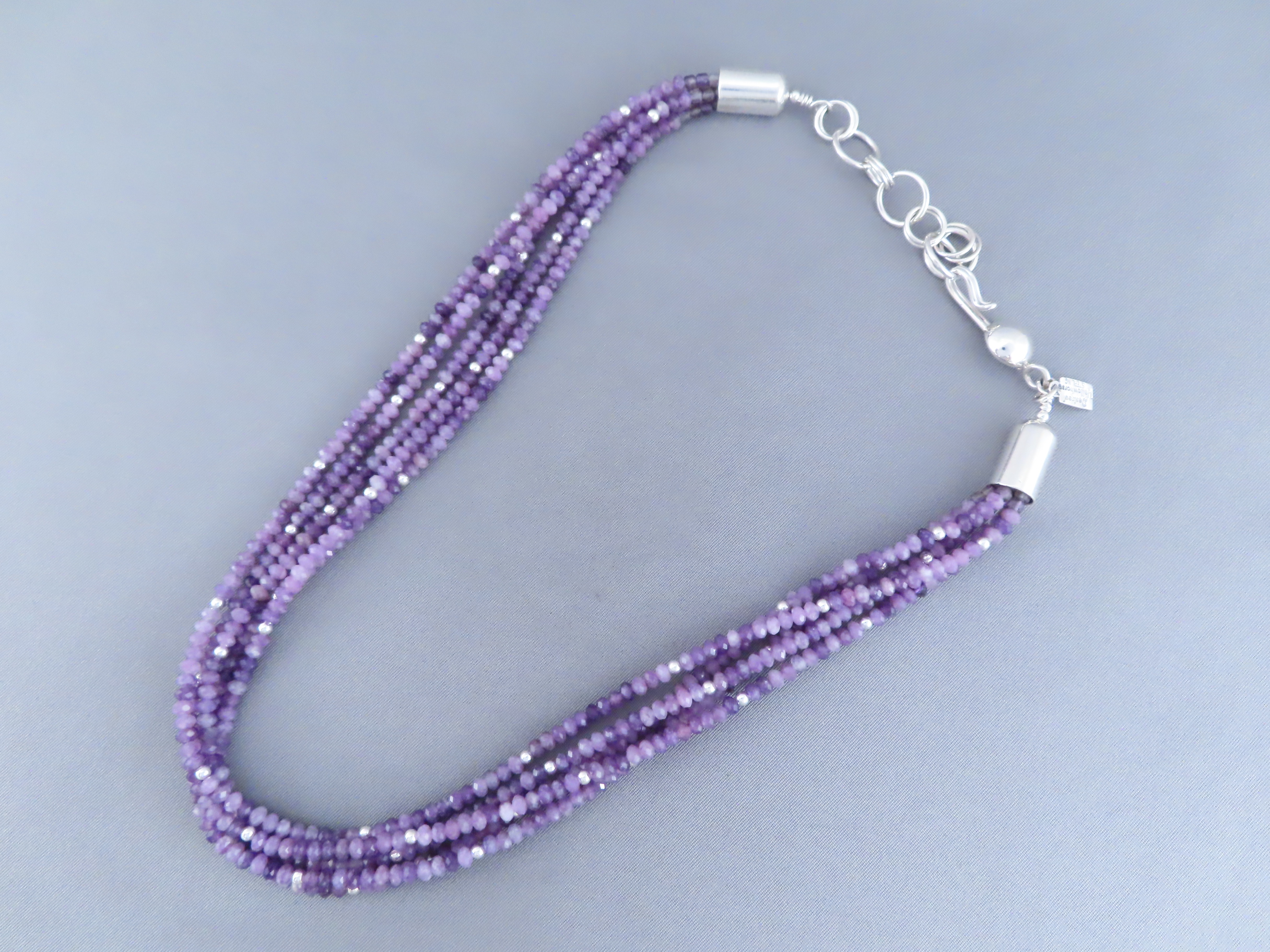 Lapidolite Necklace by Desiree Yellowhorse