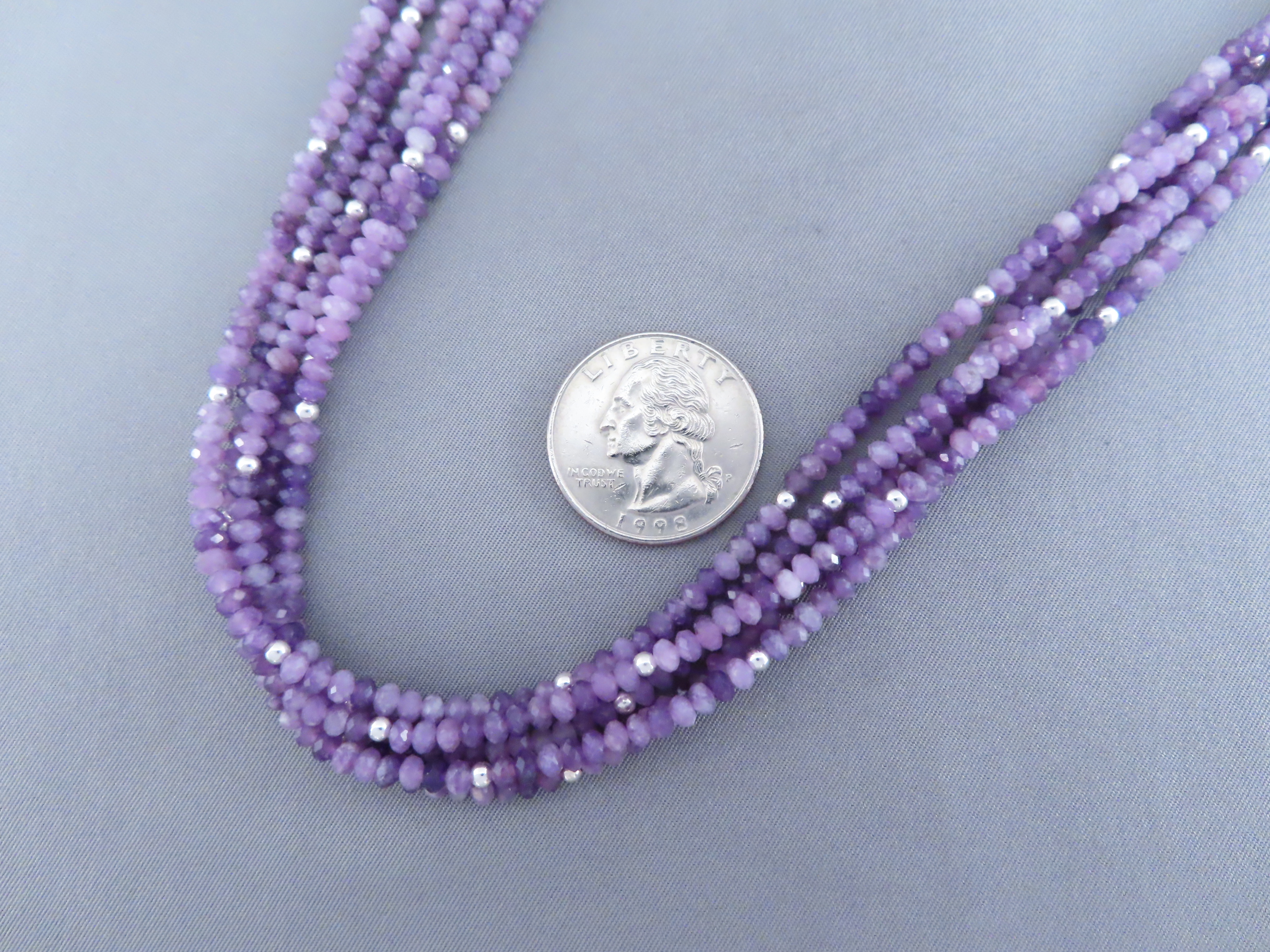 Lapidolite Necklace by Desiree Yellowhorse