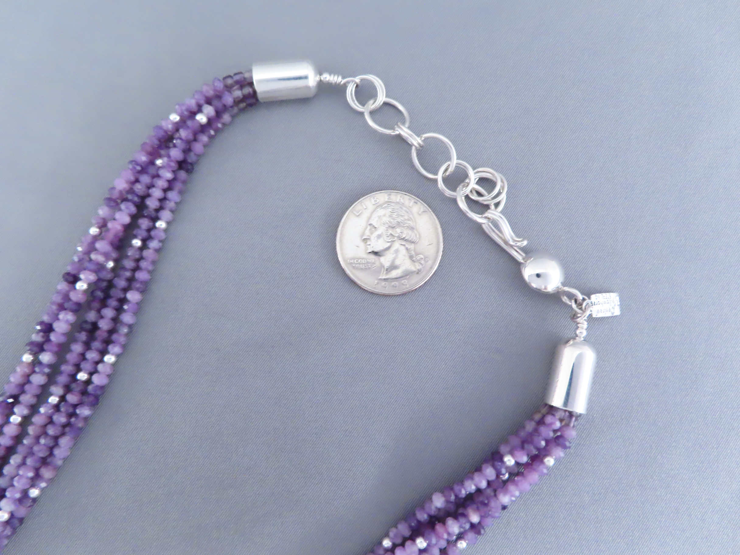 Lapidolite Necklace by Desiree Yellowhorse