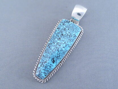 Turquoise Pendant by Artie Yellowhorse (Kingman Turquoise)