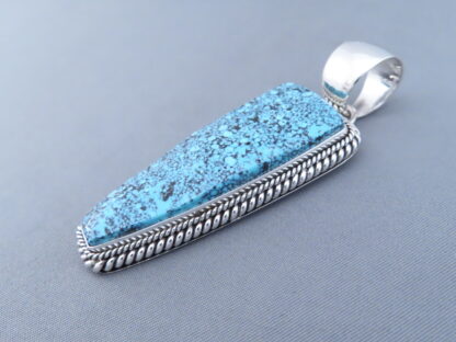 Turquoise Pendant by Artie Yellowhorse (Kingman Turquoise)