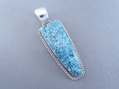 Turquoise Pendant by Artie Yellowhorse (Kingman Turquoise)