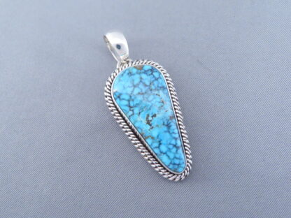 Smaller Turquoise Pendant by Artie Yellowhorse (Kingman Turquoise)