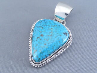 Blue Pendant with Kingman Turquoise by Artie Yellowhorse