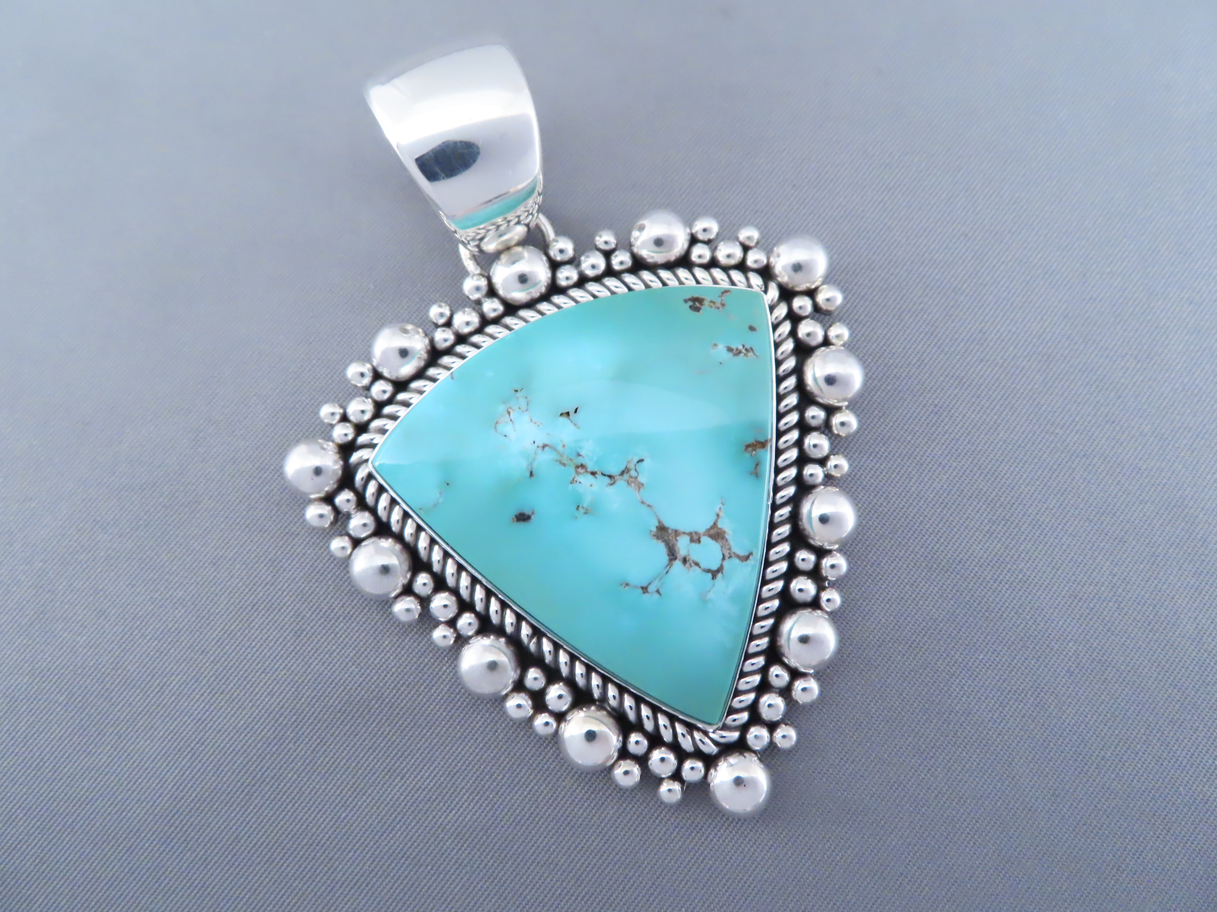 Stormy Mountain Turquoise Pendant (Large)