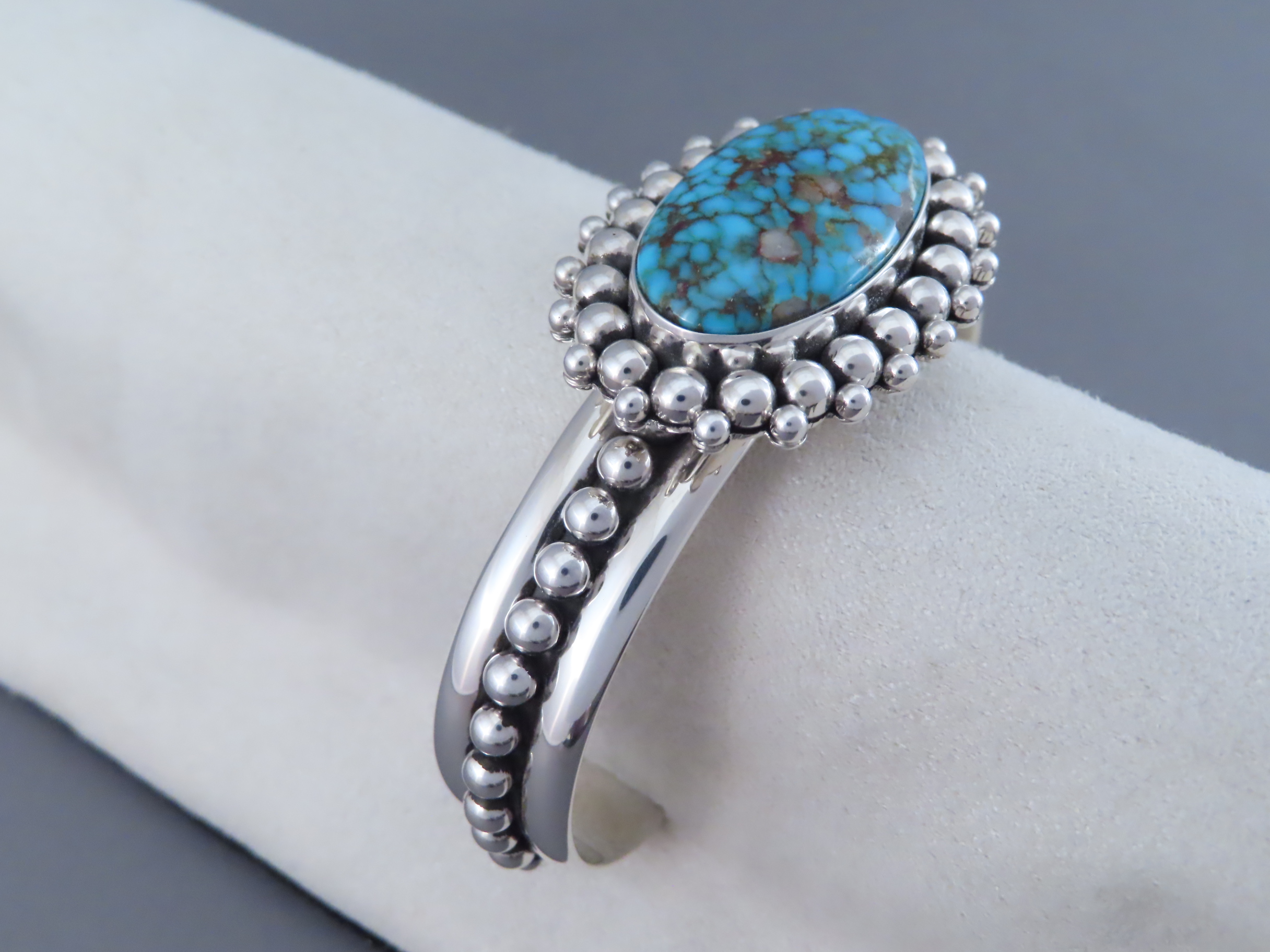 Kingman Turquoise Bracelet by Artie Yellowhorse