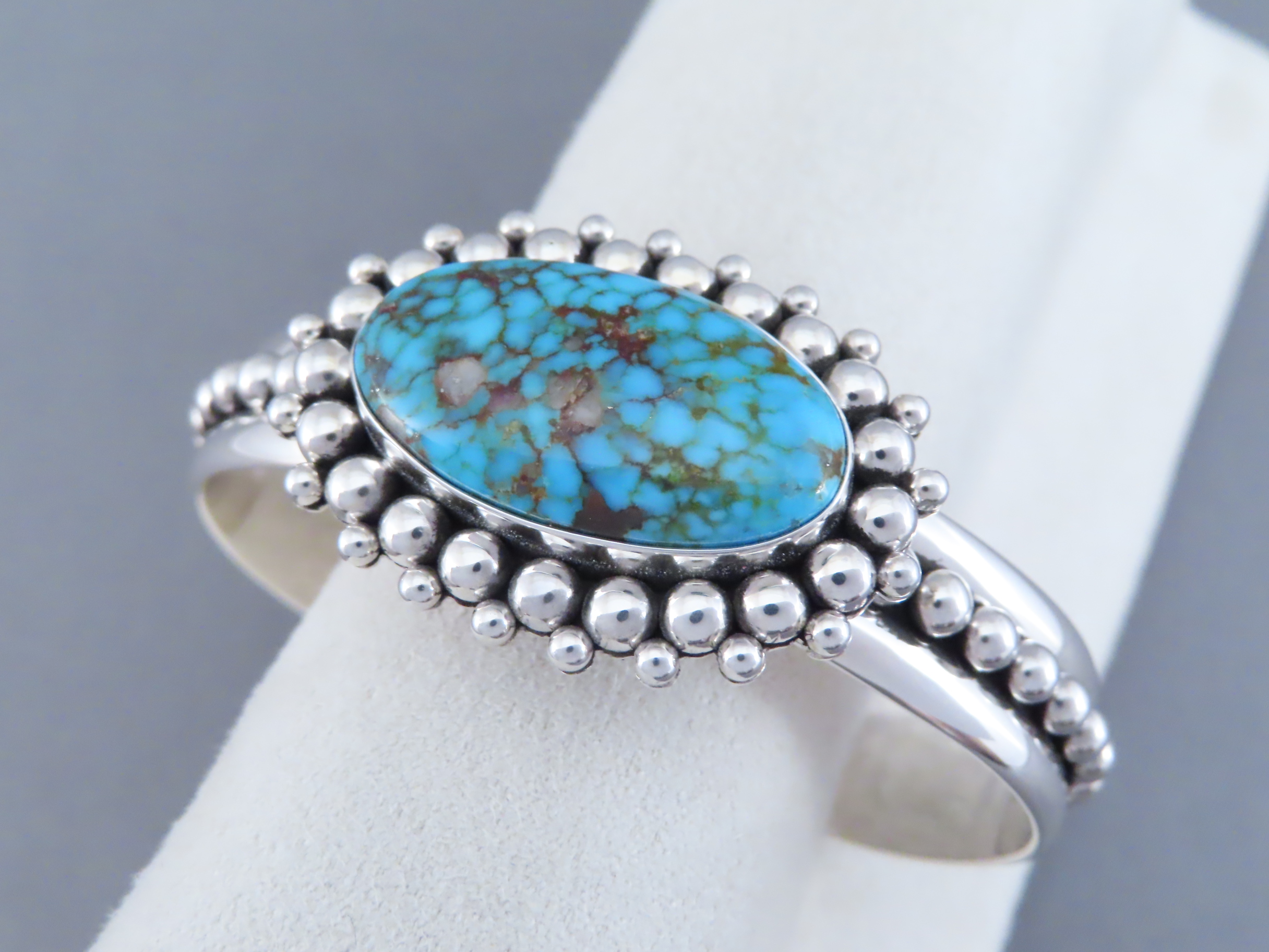 Kingman Turquoise Bracelet by Artie Yellowhorse