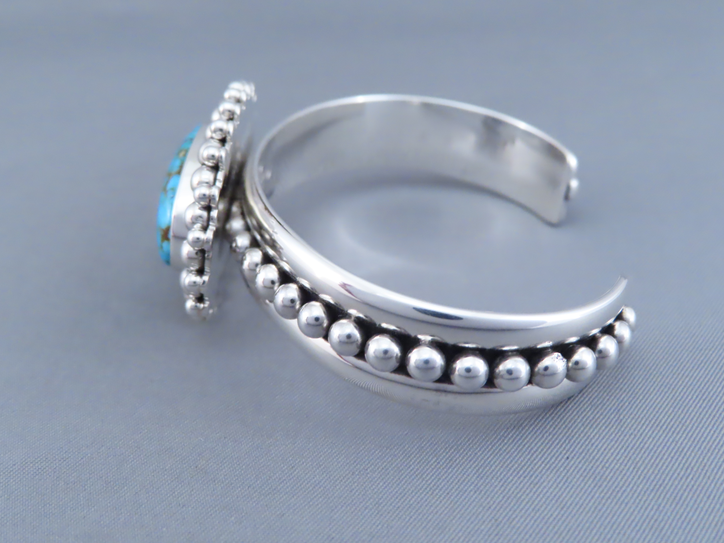 Kingman Turquoise Bracelet by Artie Yellowhorse