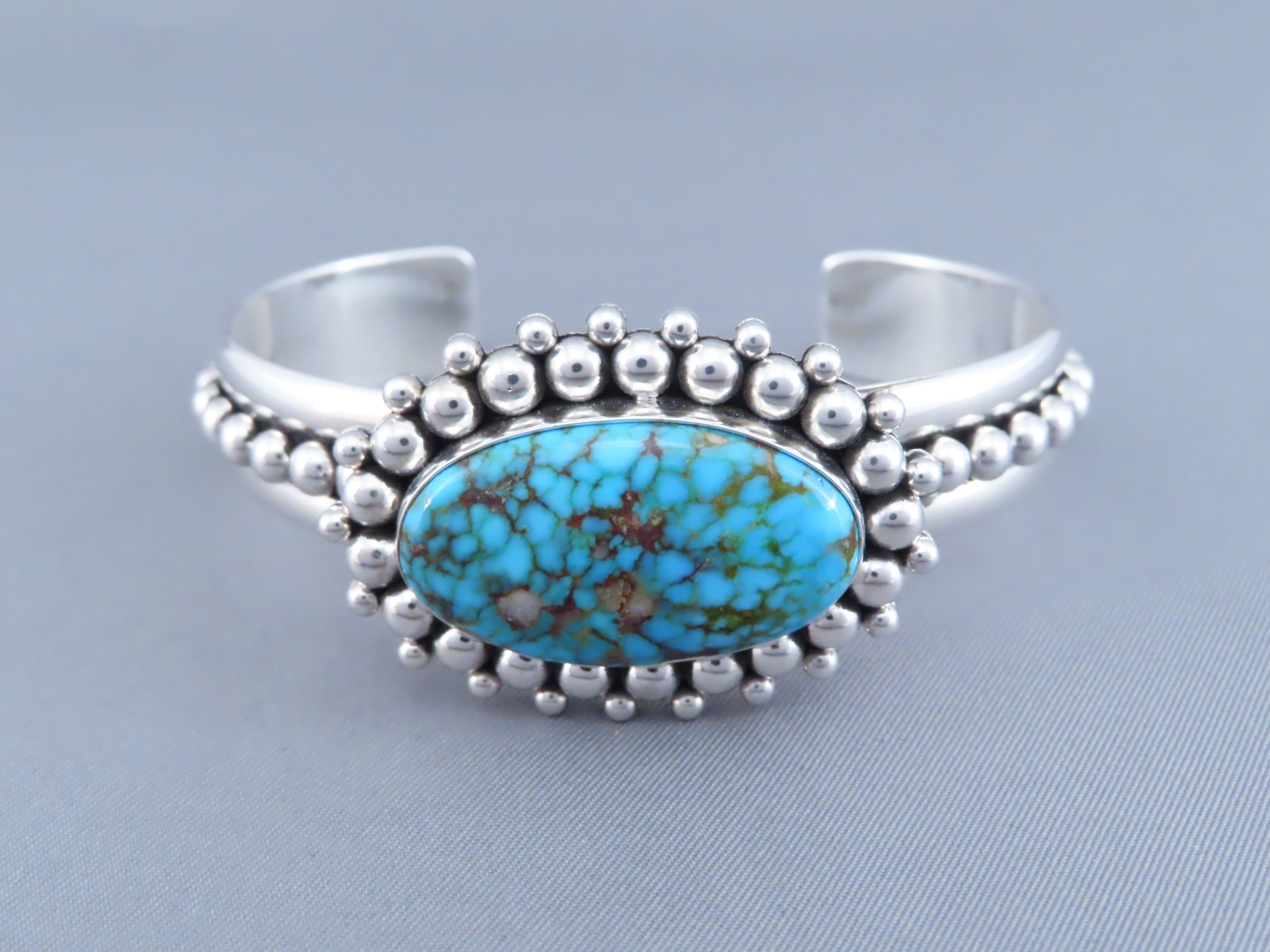 Kingman Turquoise Bracelet by Artie Yellowhorse