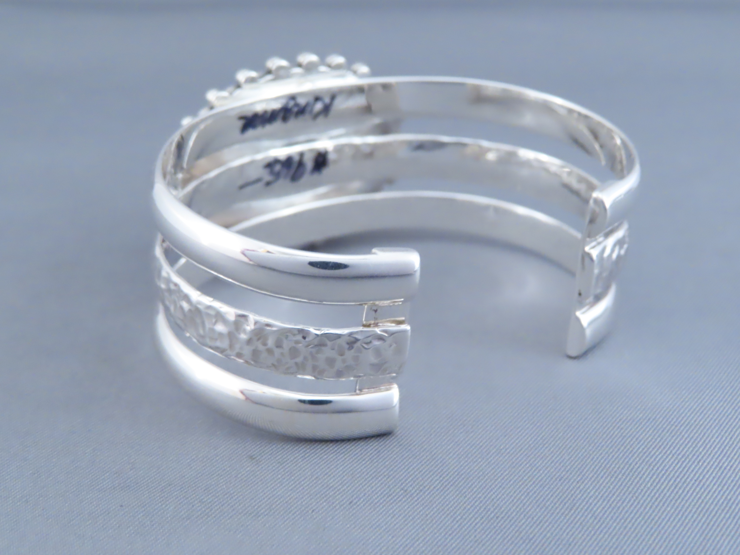 Cuff Bracelet with Kingman Turquoise by Artie Yellowhorse