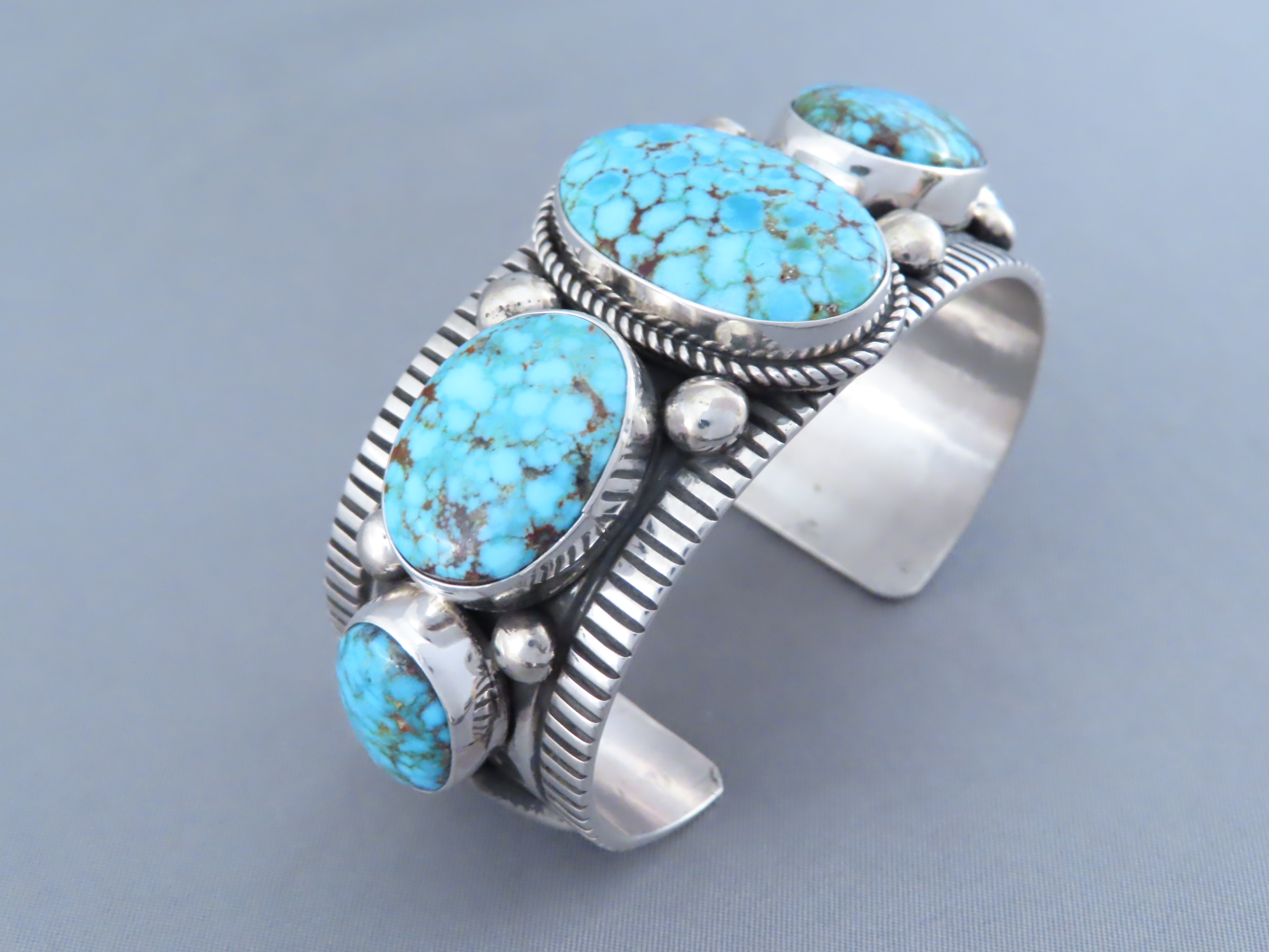 Kingman Turquoise Cuff Bracelet by Albert Jake