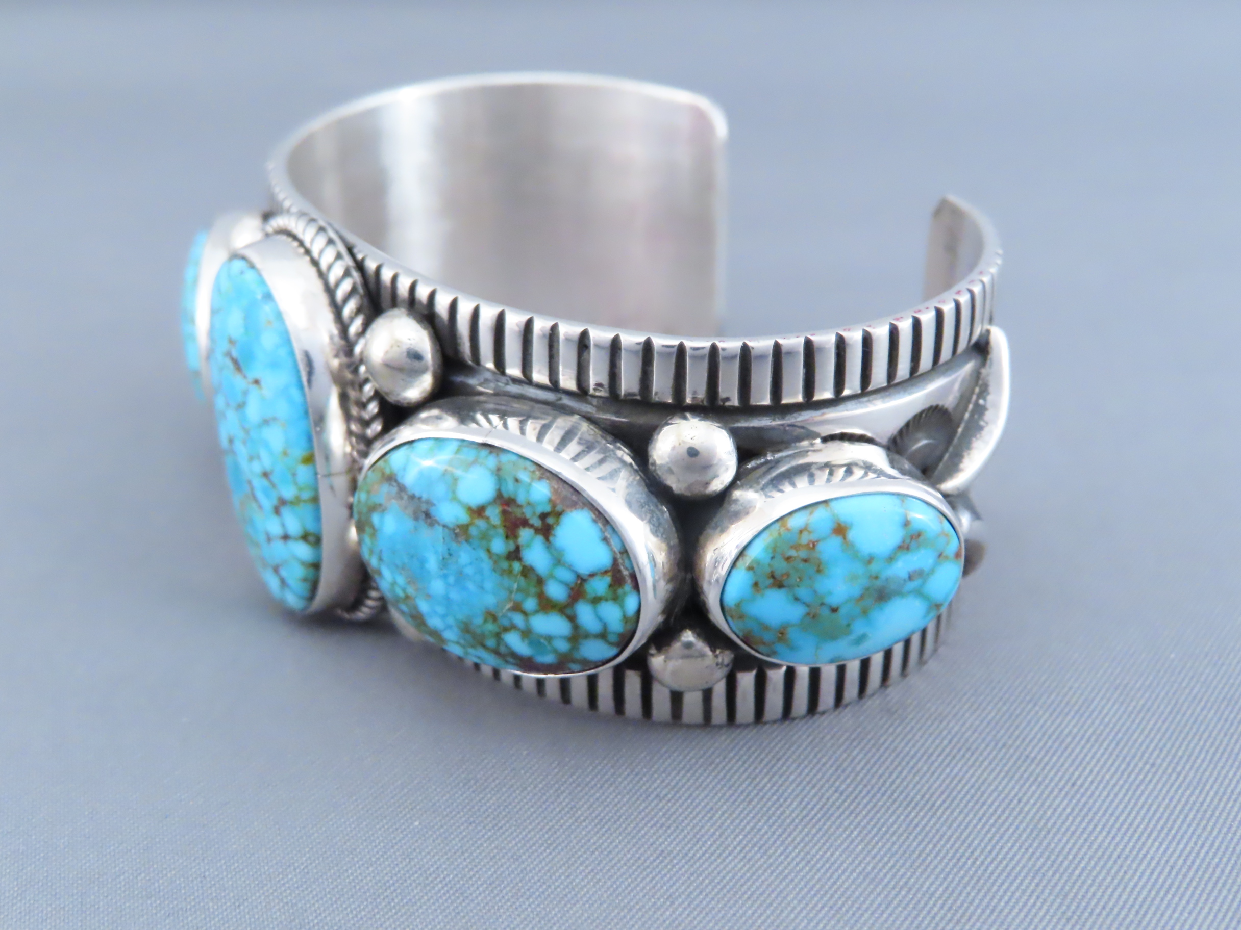 Kingman Turquoise Cuff Bracelet by Albert Jake