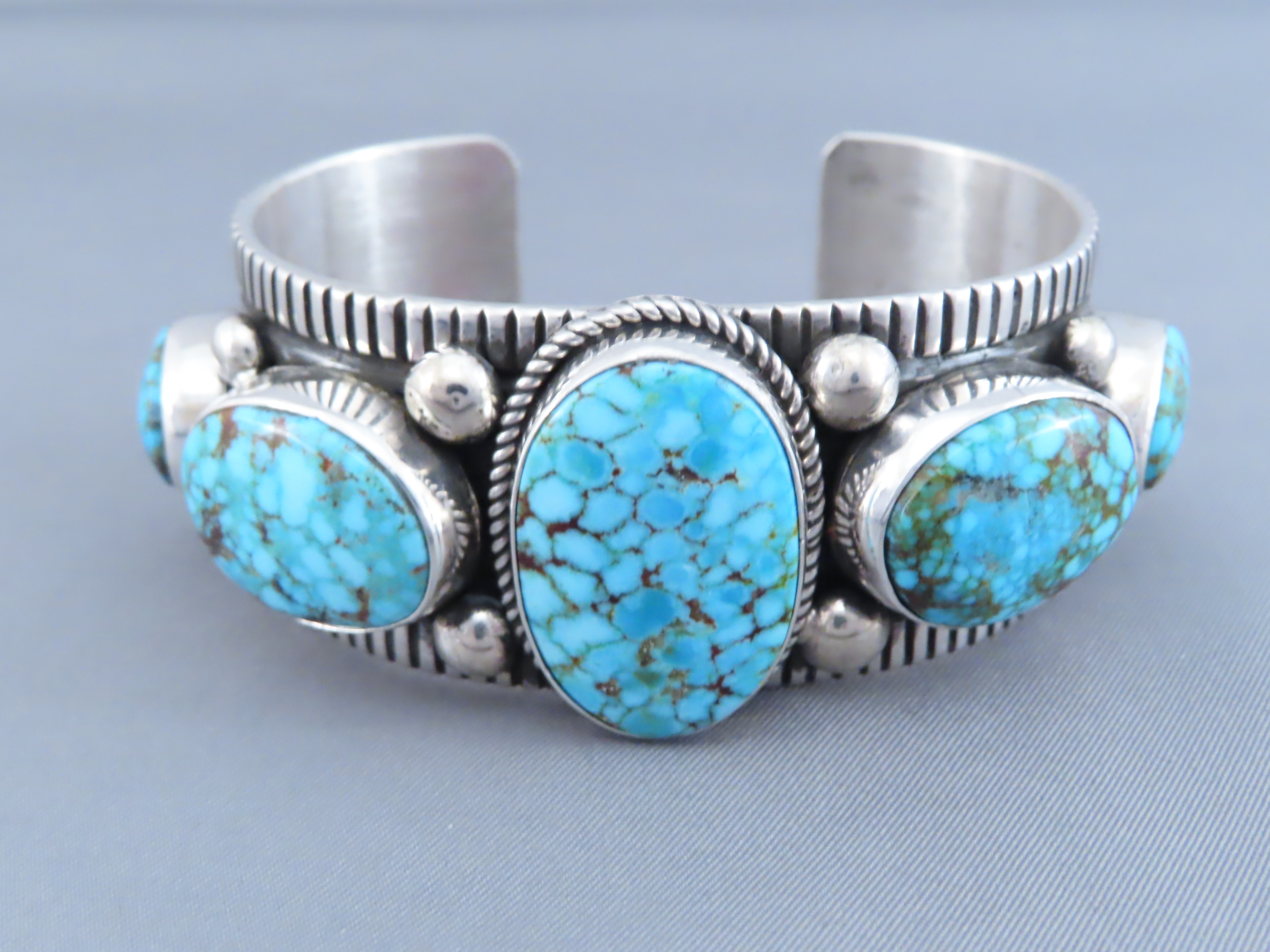 Kingman Turquoise Cuff Bracelet by Albert Jake