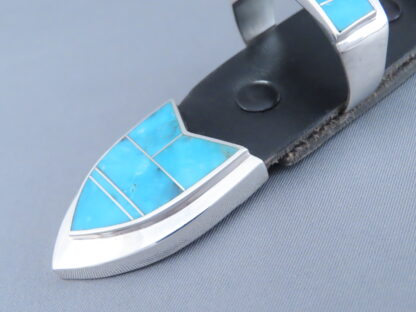 Ranger Belt Buckle Set with Turquoise Inlay
