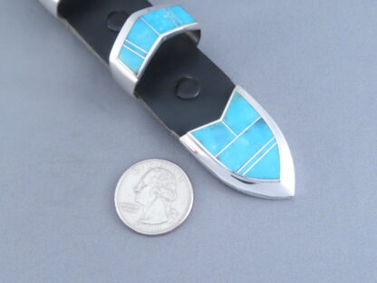 Ranger Belt Buckle Set with Turquoise Inlay
