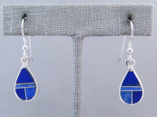 Lapis Inlay ‘Teardrop’ Earrings