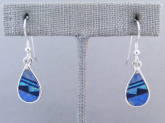 Multi-Stone Inlay Earrings with Lapis & Opal