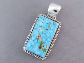 Artie Yellowhorse Pendant with Kingman Turquoise