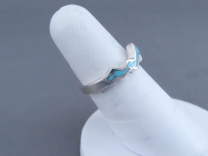 Inlaid Teton Ring with Turquoise Inlay