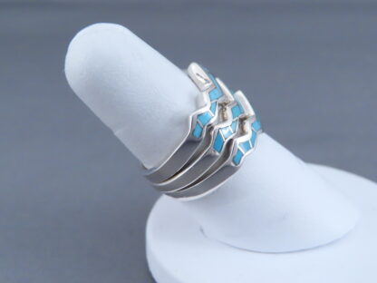 Inlaid Teton Ring with Turquoise Inlay