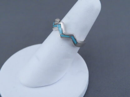 Inlaid Teton Ring with Turquoise Inlay