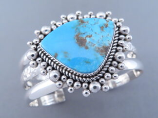 Buy Turquoise Jewelry - Morenci Turquoise Bracelet by Native American Indian jeweler, Artie Yellowhorse $1,365- FOR SALE