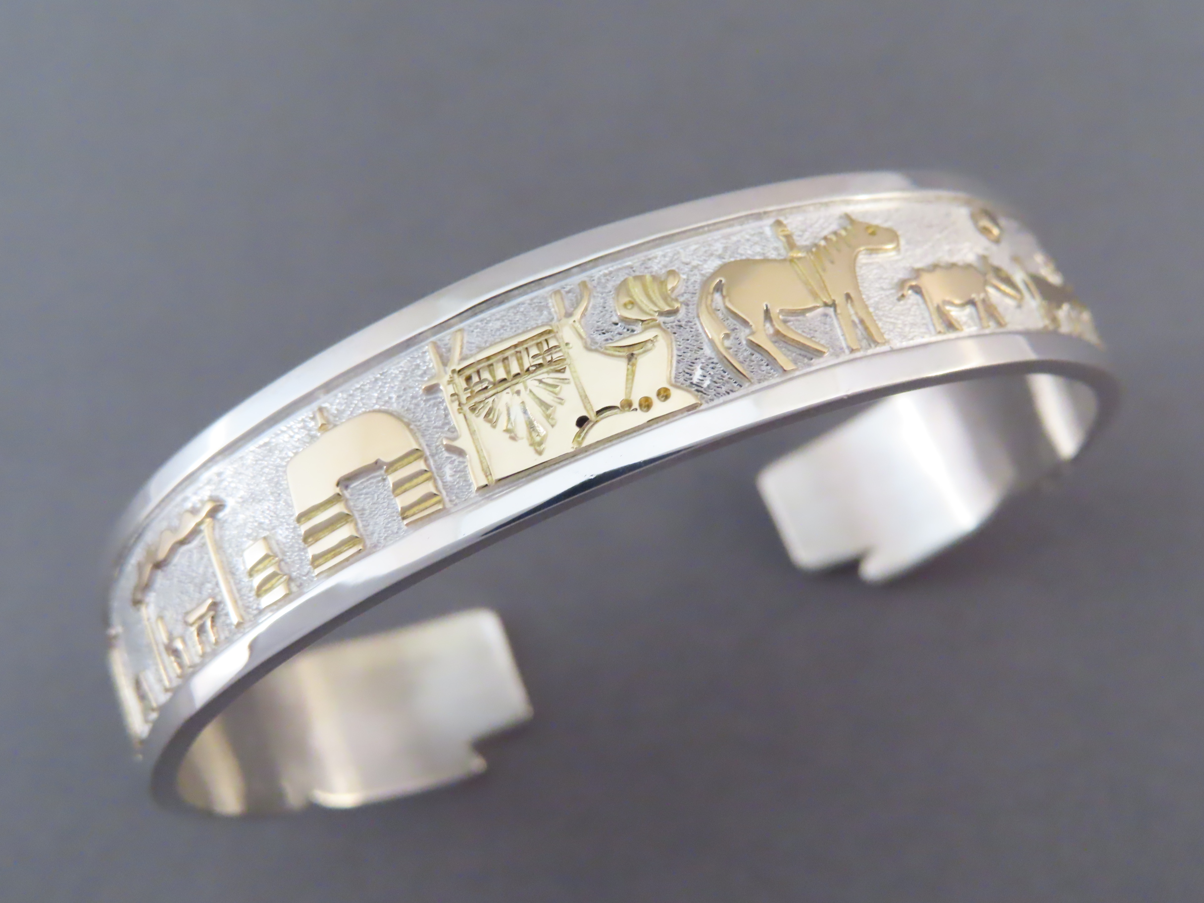 Gold & Silver ‘Storyteller’ Bracelet by Robert Taylor
